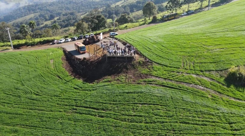 Cratera de Vista Alegre, em Coronel Vivida - Ano desconhecido