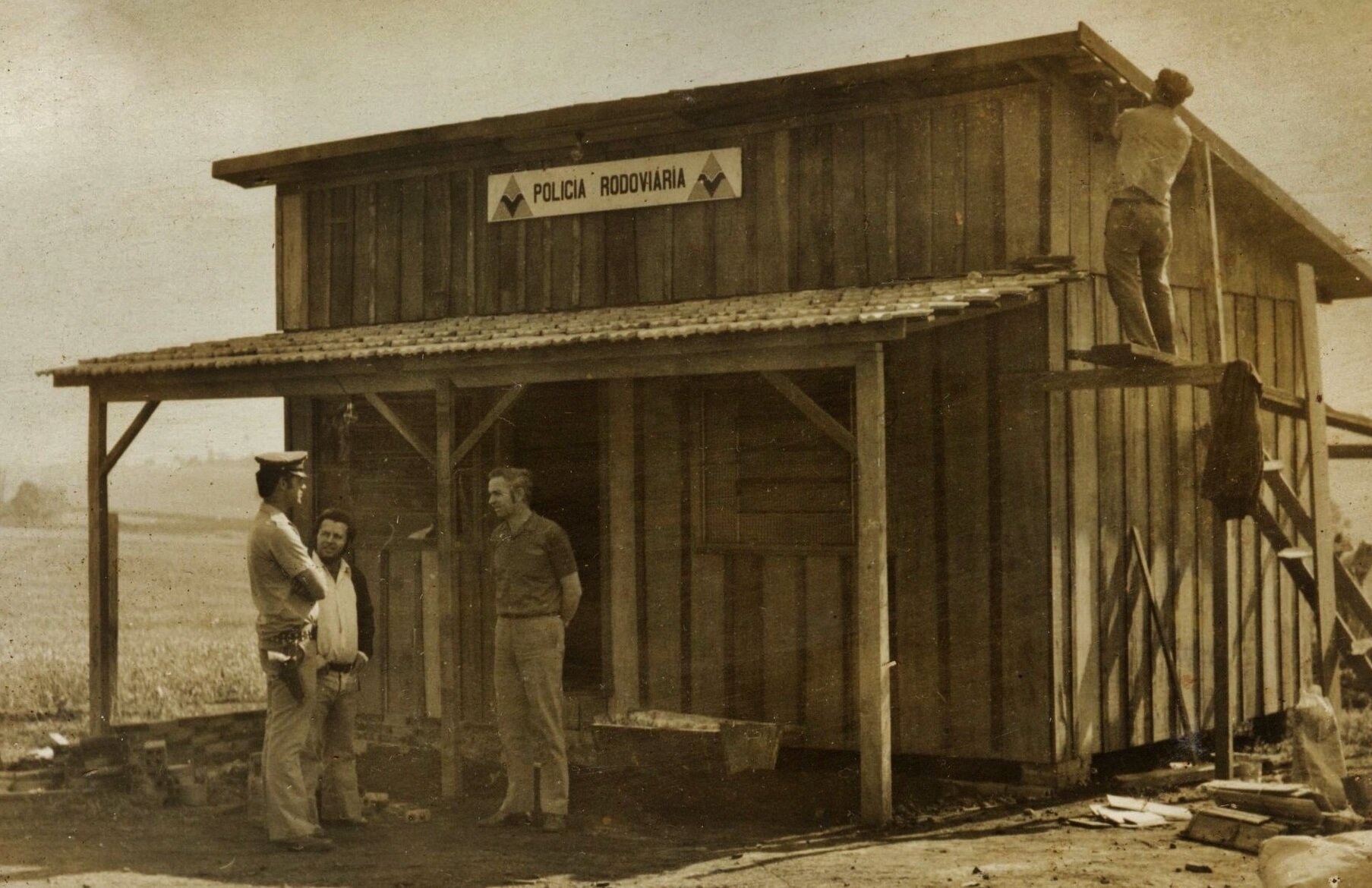 Posto da Polícia Rodoviária Estadual - Década de 1970