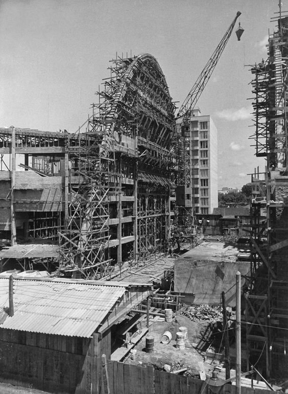 Construção do Teatro Guaíra - Ano desconhecido