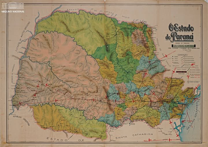 Mapa do Paraná - 1934