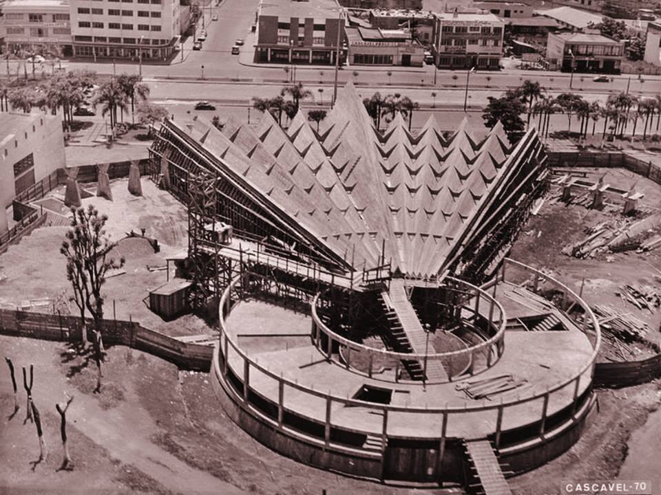 Construção da Catedral Metropolitana de Cascavel - 1970