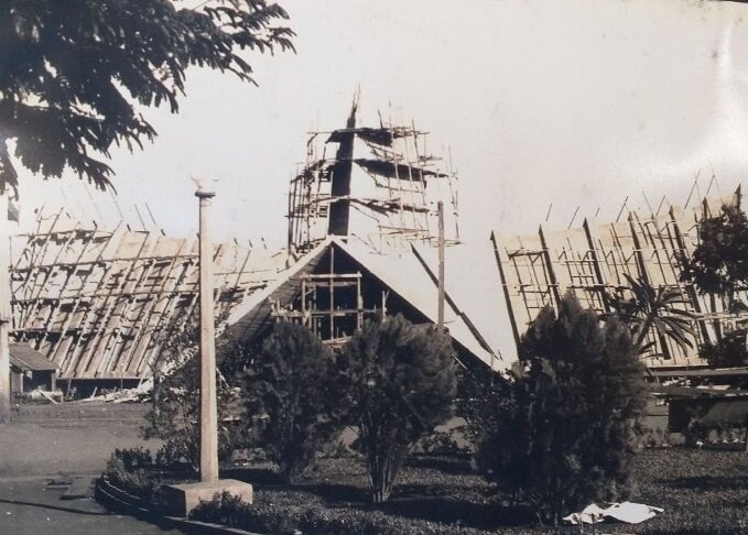 Construção da Igreja de São Jorge do Ivaí - Década de 1960