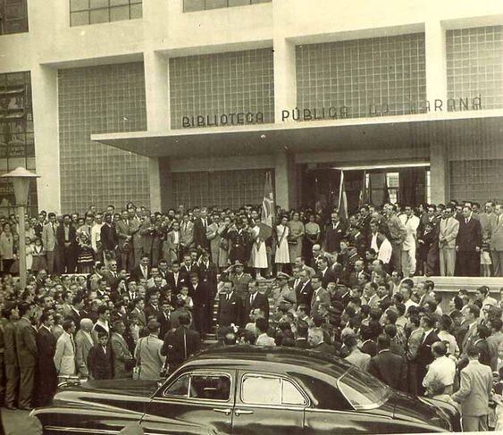 Inauguração da Biblioteca Pública do Paraná - 1954